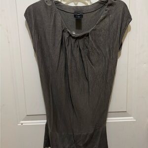 Ann Taylor Charcoal Blouse